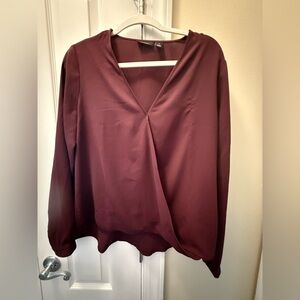 Halogen Deep Burgundy Blouse